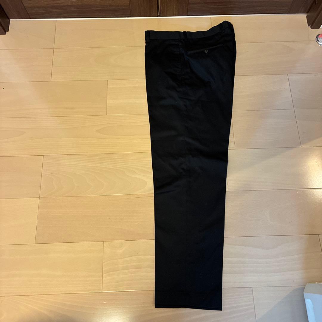 ブルックスブラザーズ未使用ブラック黒コットンスラックスパンツW33