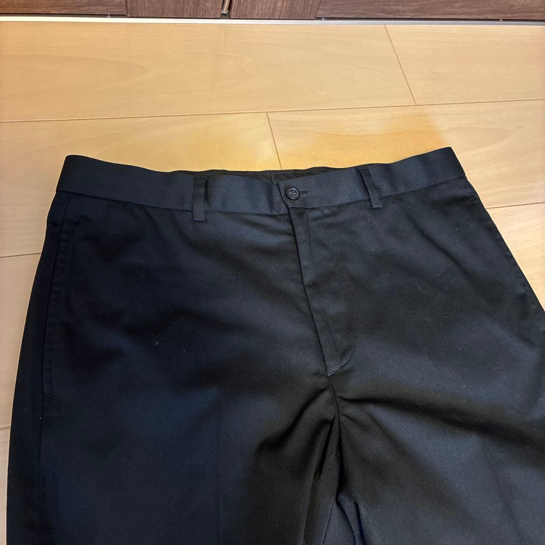ブルックスブラザーズ未使用ブラック黒コットンスラックスパンツW33