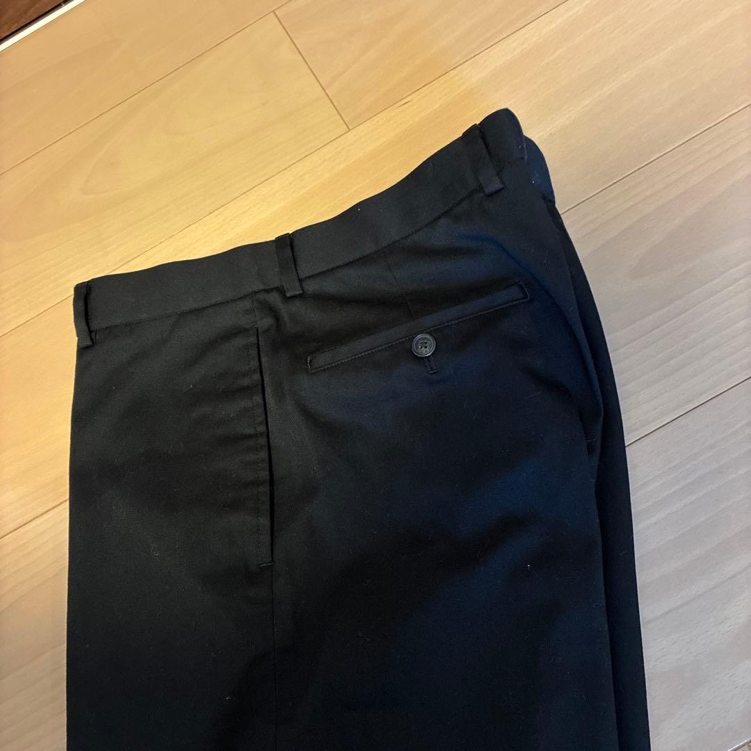 ブルックスブラザーズ未使用ブラック黒コットンスラックスパンツW33
