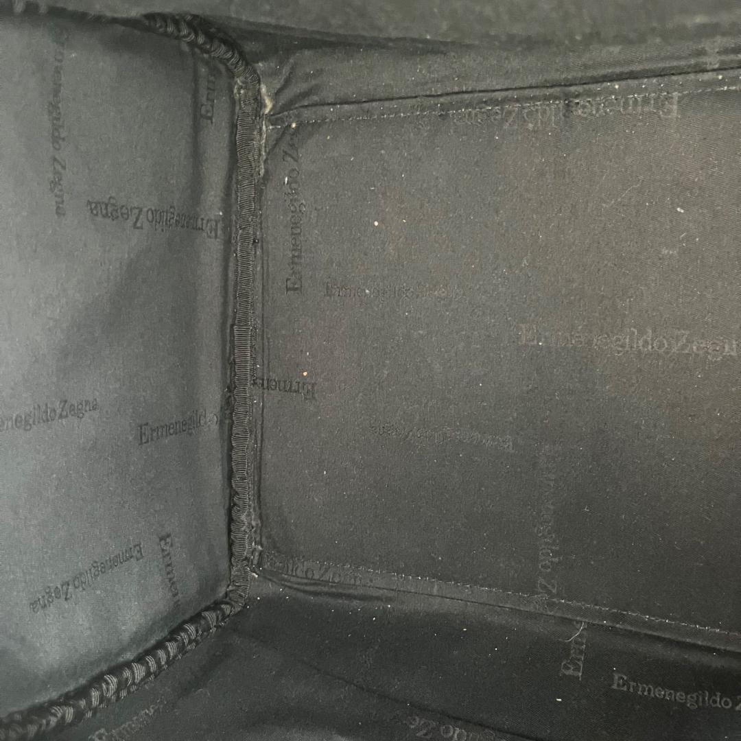 15461✨美品✨エルメネジルドゼニア シボ革 ボストンバッグ 大容量 レザー