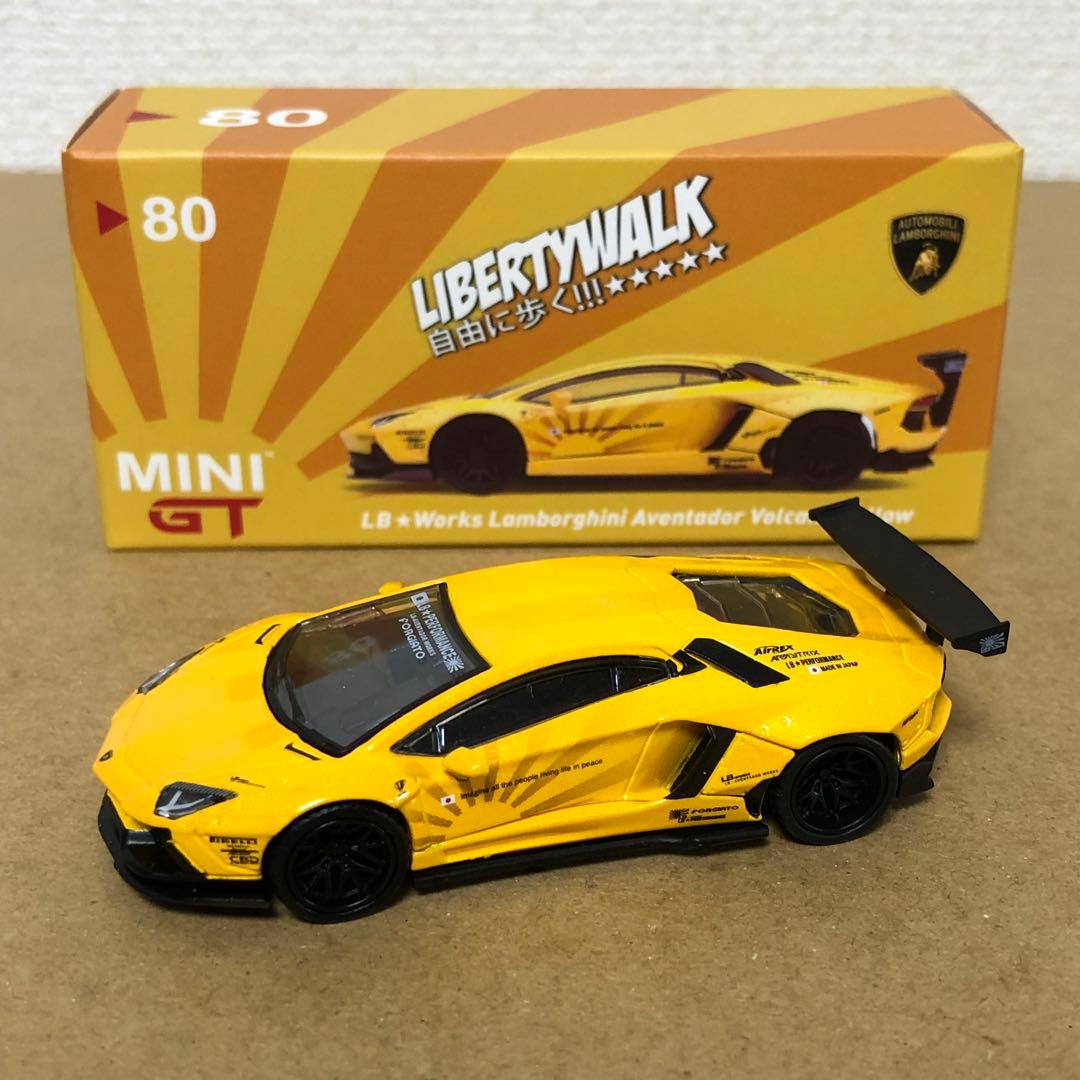 MINI GT　ランボルギーニ アヴェンタドール　VOLCANO YELLOW