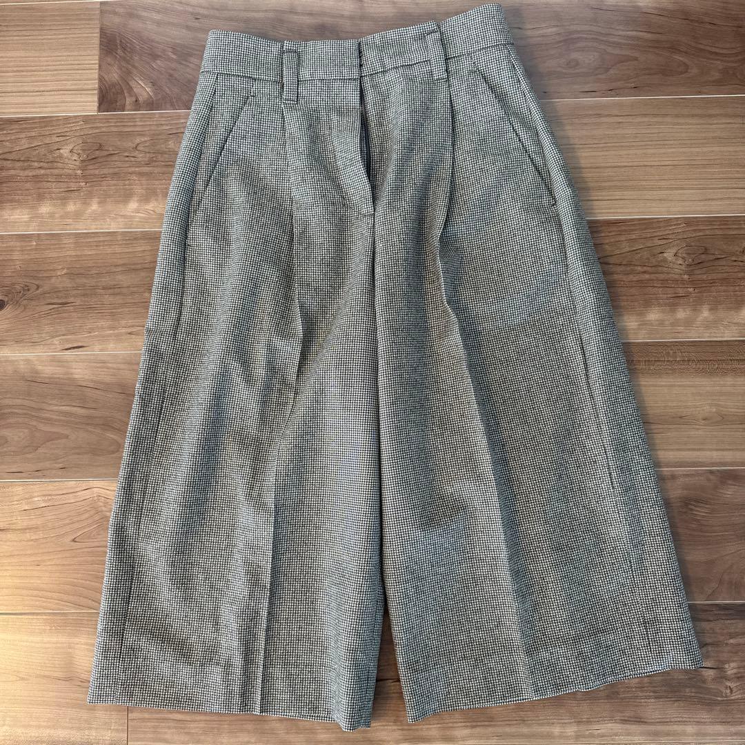 BRUNELLO CUCINELLI チェック柄 ガウチョパンツ USA4