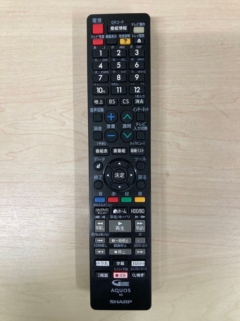 かなり綺麗　1TB シャープ　AQUOS ブルーレイ　BD-NW1000