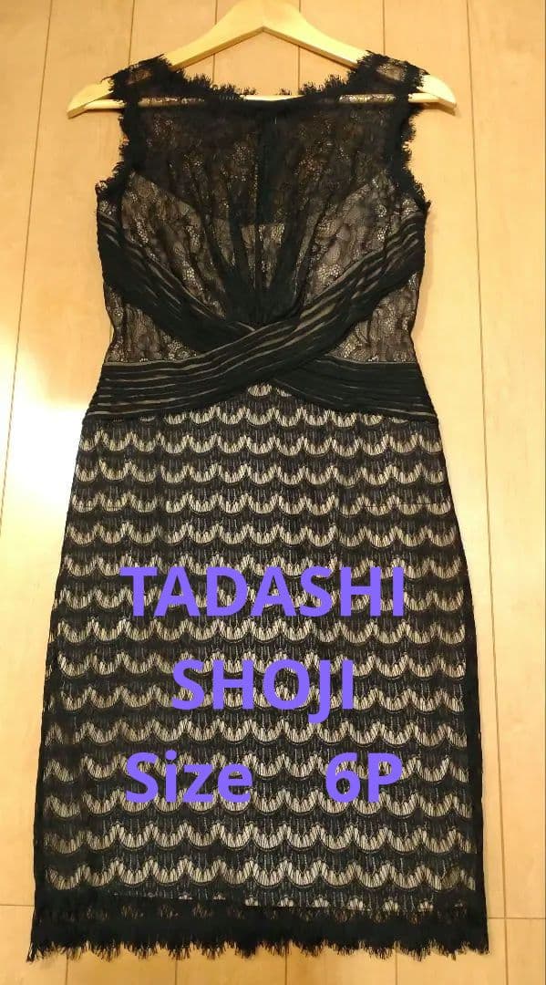 TADASHI SHOJI ノースリーブレースワンピース 6P　 タダシショージ
