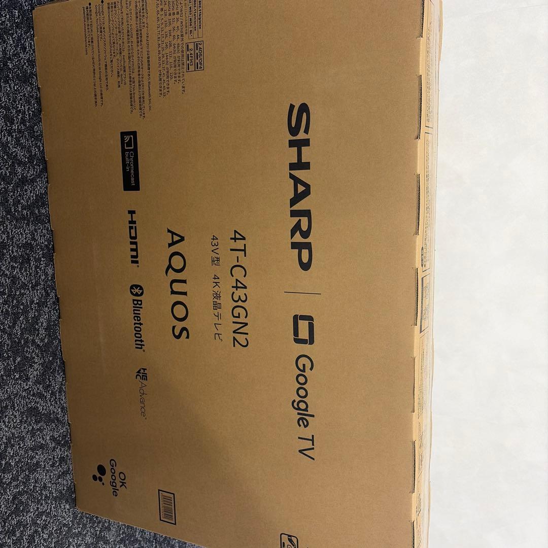 SHARP 4T-C43GN2 43V 4K液晶テレビ