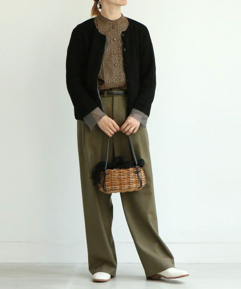 エバゴス スウィート•P•バスケット リネンかぶせ 2023aw