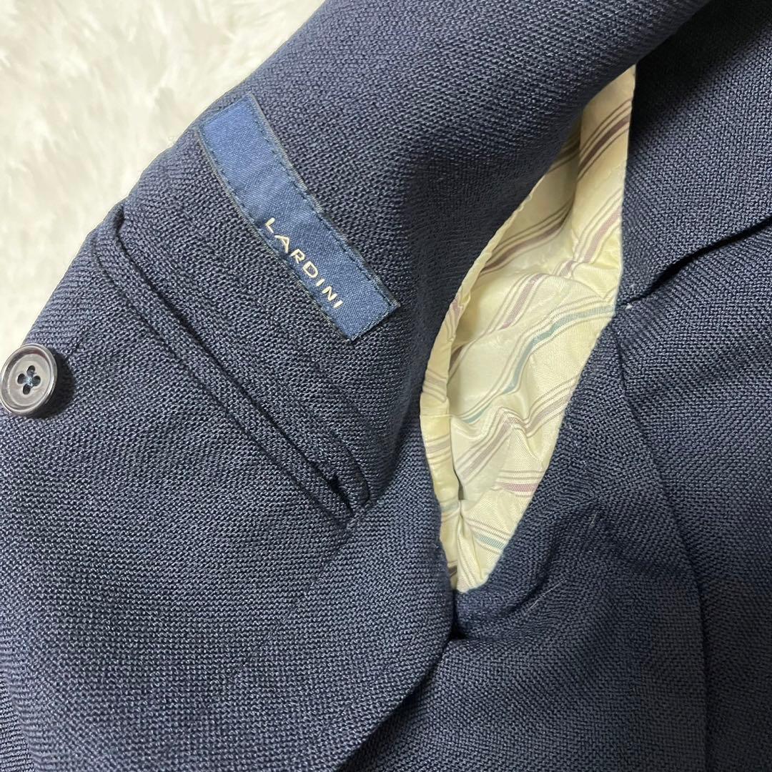 最高級 ラルディーニ セットアップ スーツ 冬用 肉厚 ネイビー
