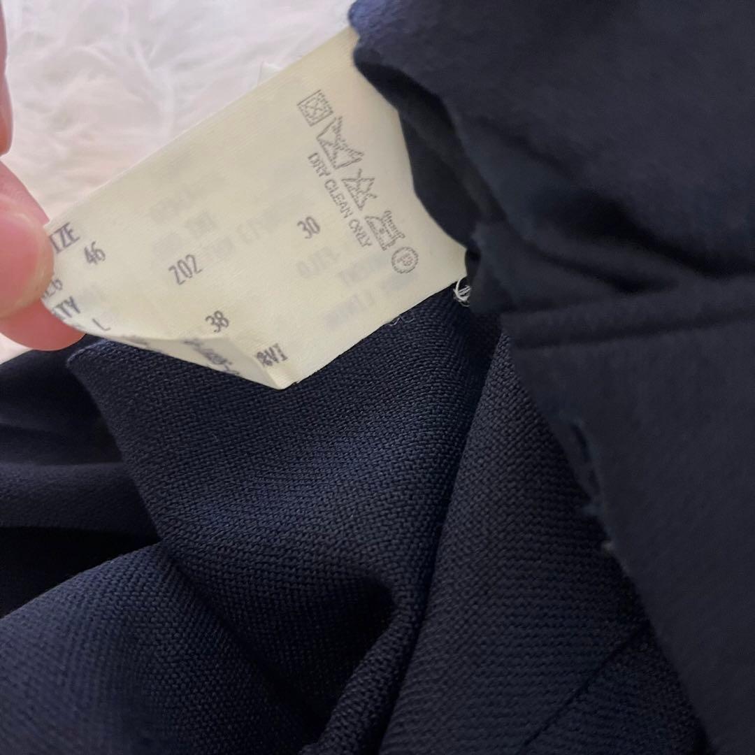 最高級 ラルディーニ セットアップ スーツ 冬用 肉厚 ネイビー