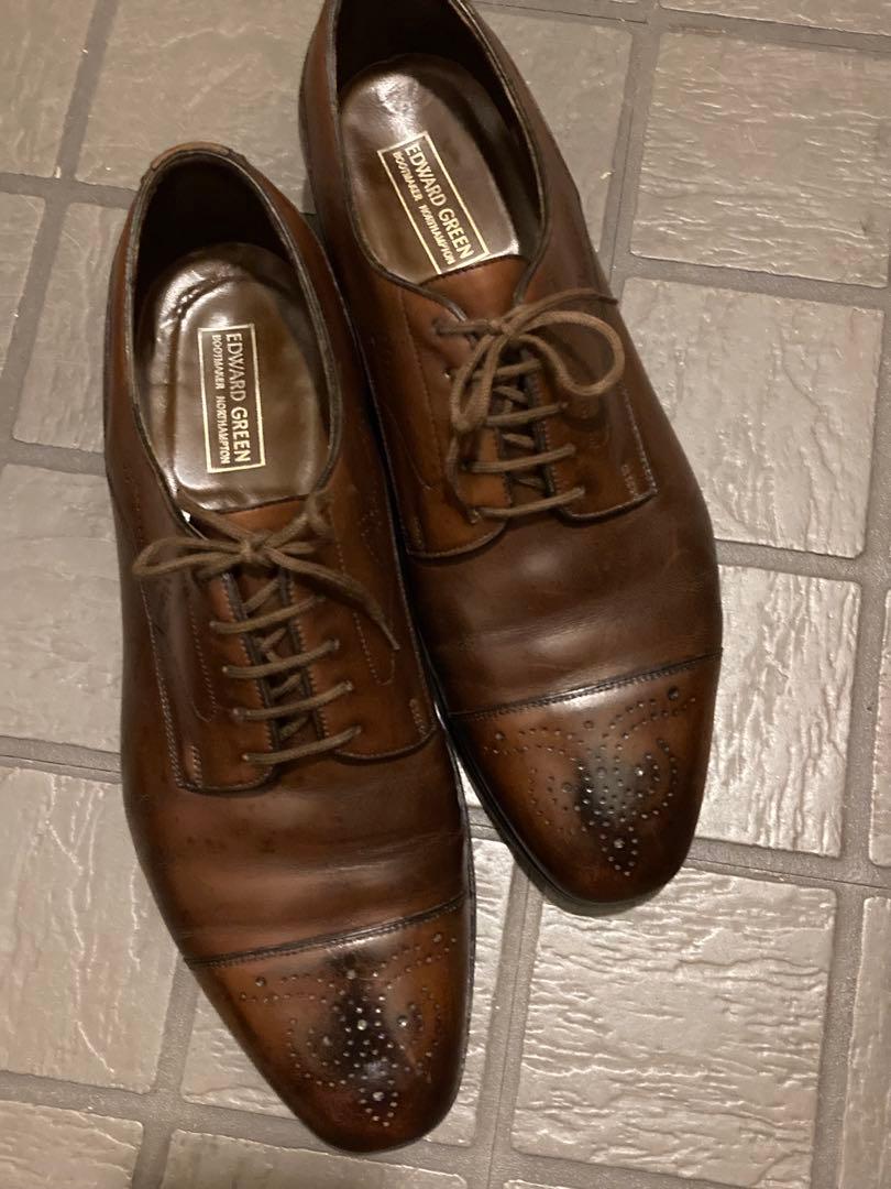 Edward Green ブラウン レザー 8 1/2E 名作606 36720
