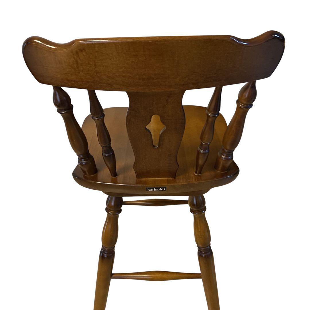 karimoku カリモク 回転式 ウィンザーチェア 木製