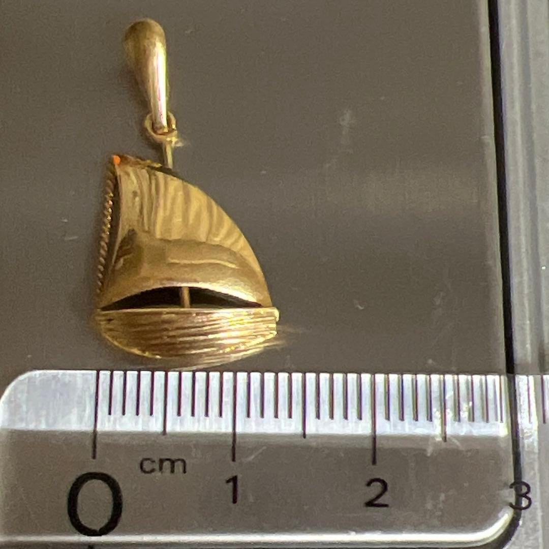 18k 船　ペンダントトップYG1.29g