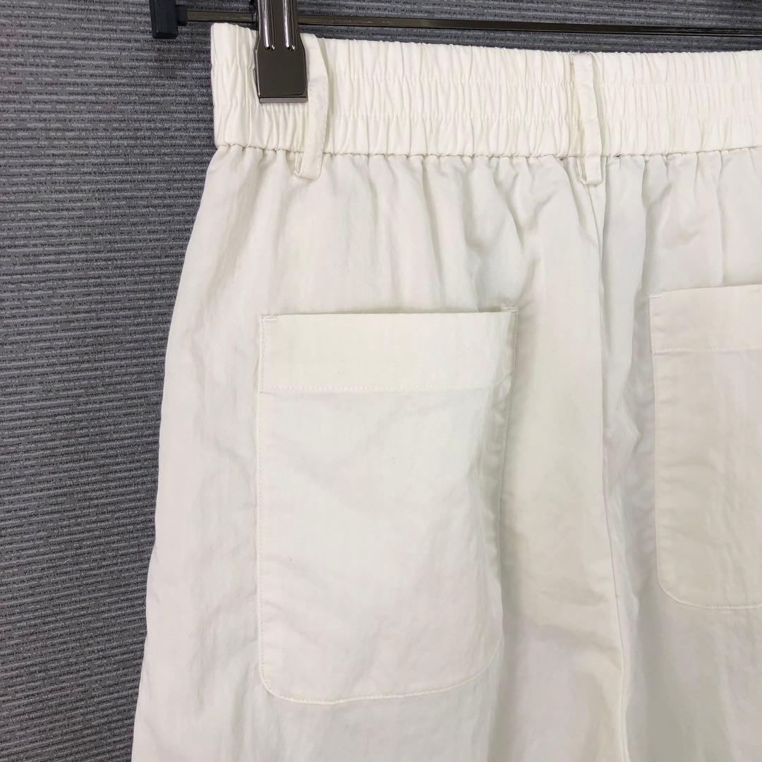 conte タック イージー ワイドパンツ 36 ホワイト