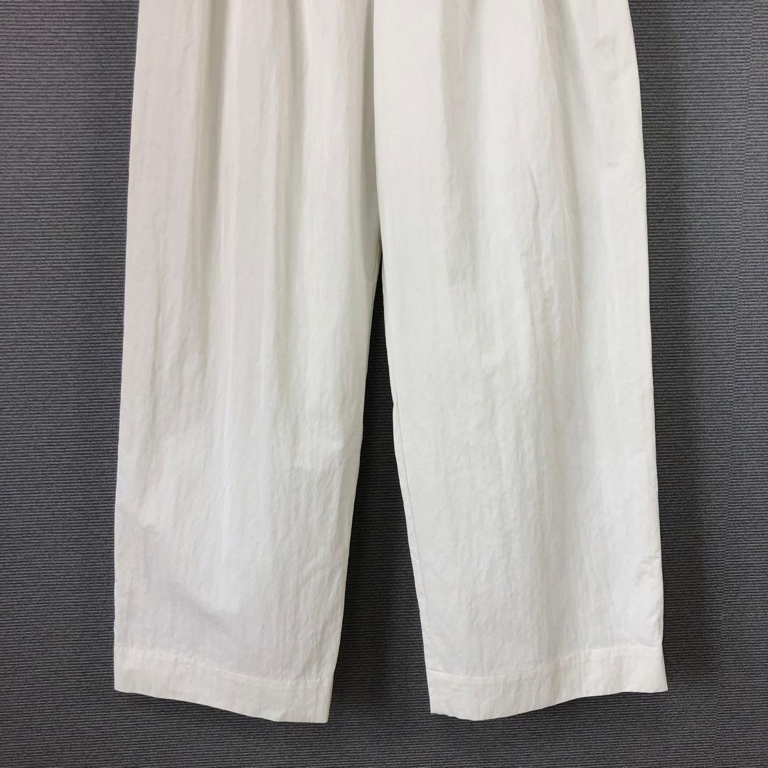 conte タック イージー ワイドパンツ 36 ホワイト