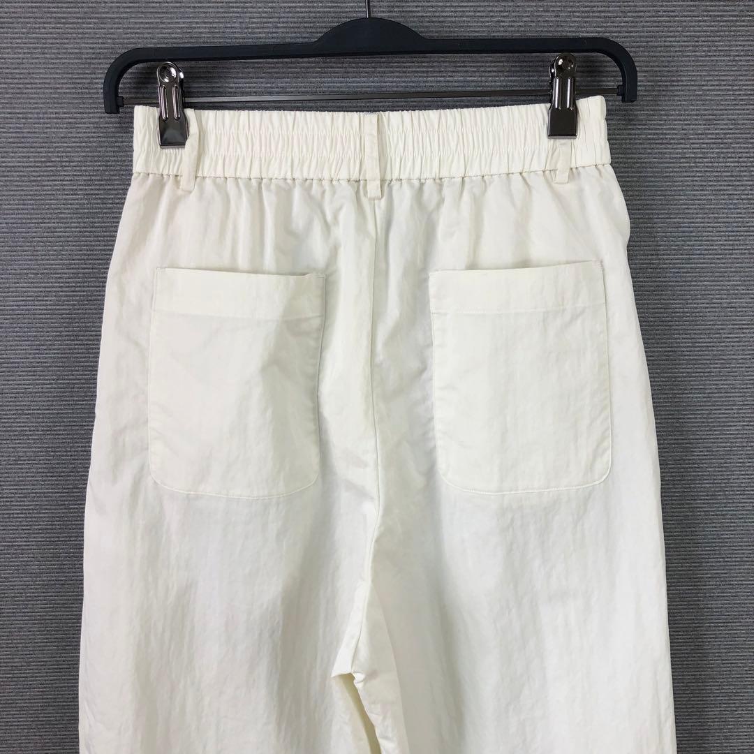 conte タック イージー ワイドパンツ 36 ホワイト