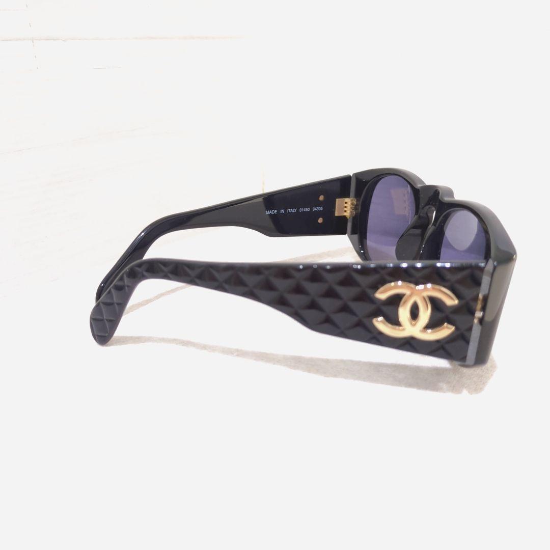 【CHANEL】シャネル サングラス ココマーク マトラッセ ブラック