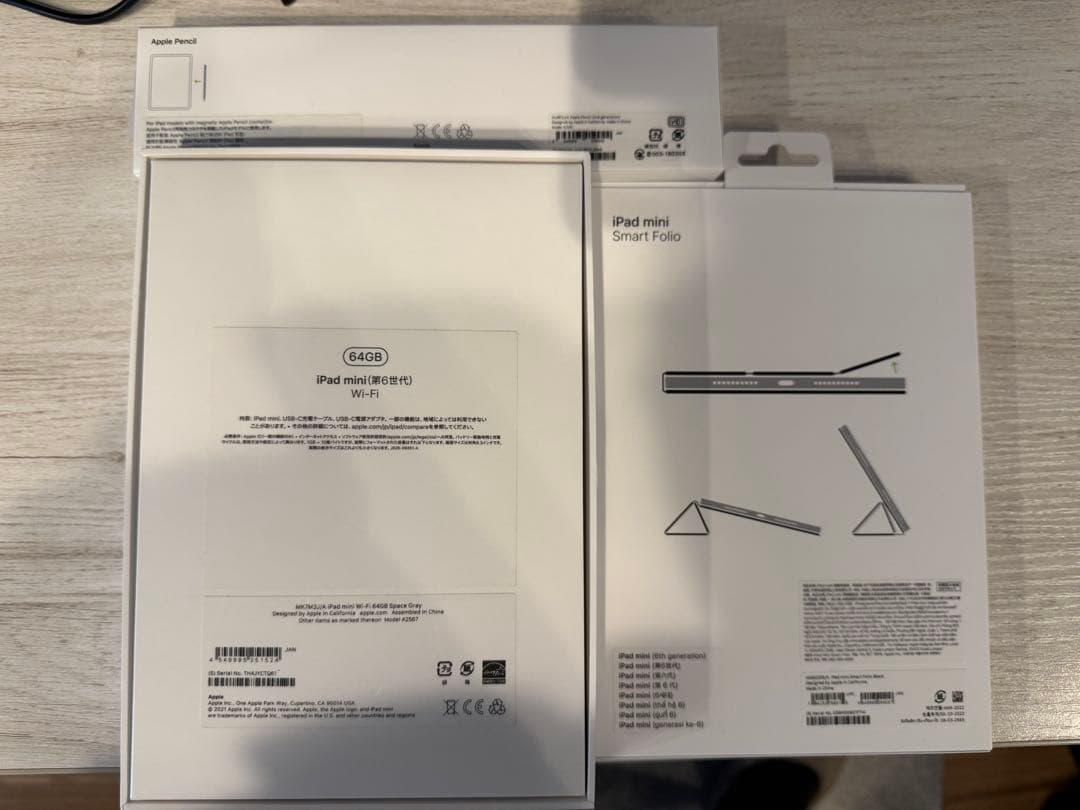 Apple iPad mini（第6世代）スペースグレー 64GB【96%】