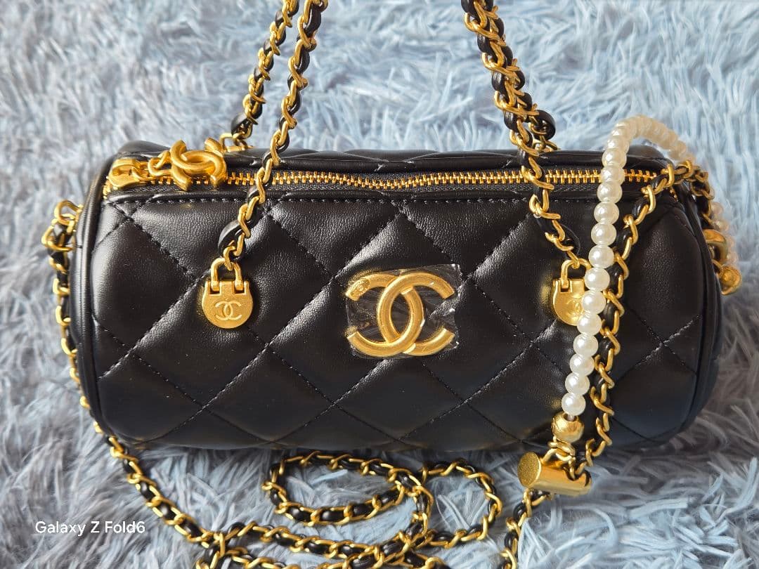 シャネル ビューティー ノベルティ 2WAY シリンダー チェーンバッグ