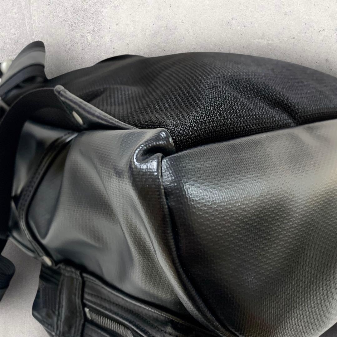 【美品　レア】ラゲッジレーベル　ニューライナー　リュック　PVC　レザー　黒色