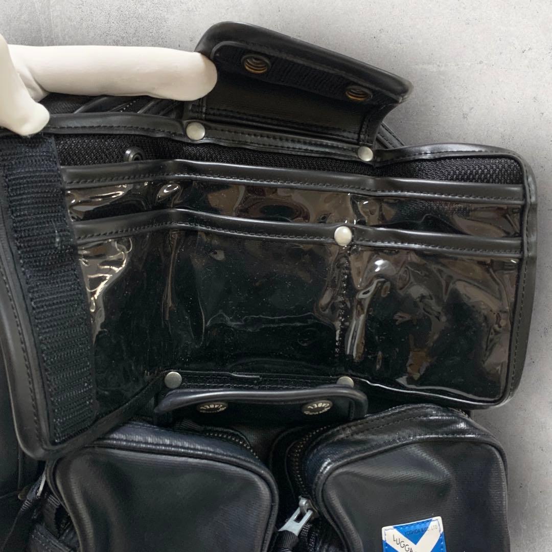 【美品　レア】ラゲッジレーベル　ニューライナー　リュック　PVC　レザー　黒色