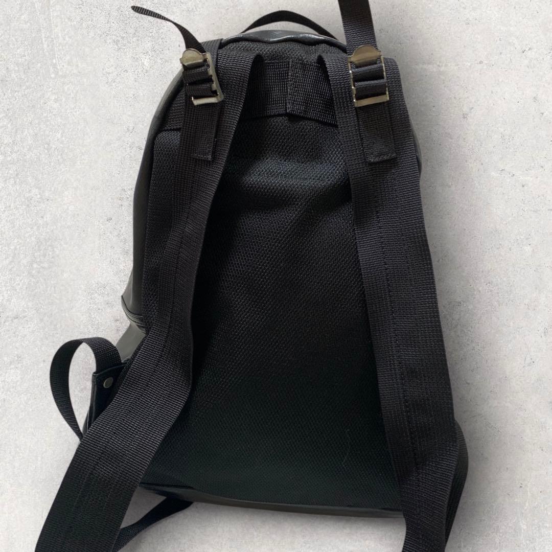 【美品　レア】ラゲッジレーベル　ニューライナー　リュック　PVC　レザー　黒色