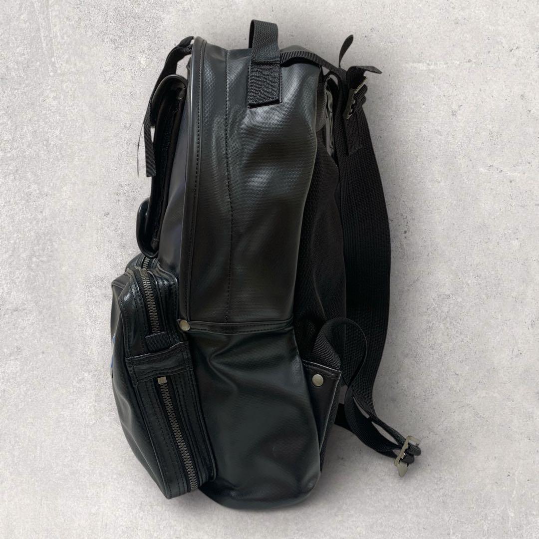 【美品　レア】ラゲッジレーベル　ニューライナー　リュック　PVC　レザー　黒色