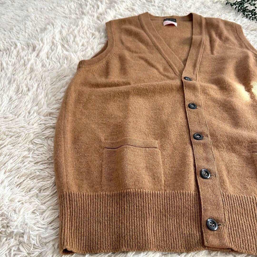 スコットランド製　ブルックスブラザーズ　カシミヤ100% ニットベスト