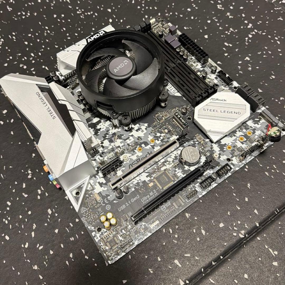 【中古】RYZEN5 CPU+ASRock マザーボードB450M SL