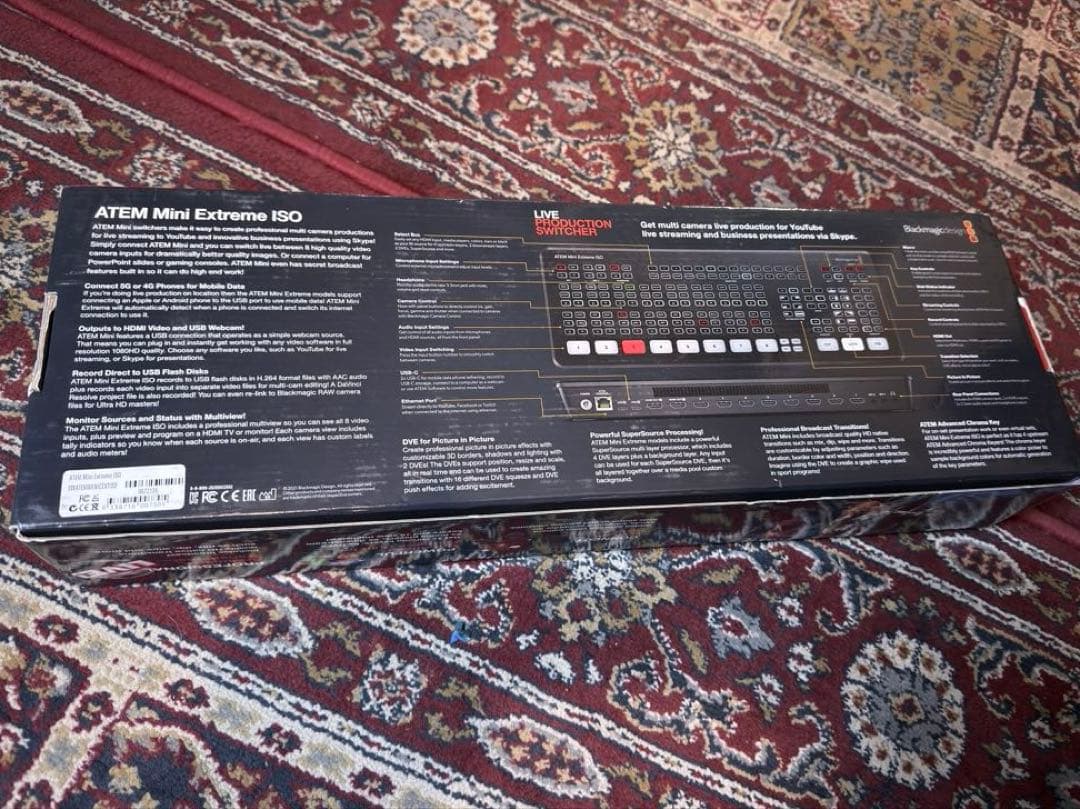 ATEM Mini Extreme ISO ライブストリーミング機器