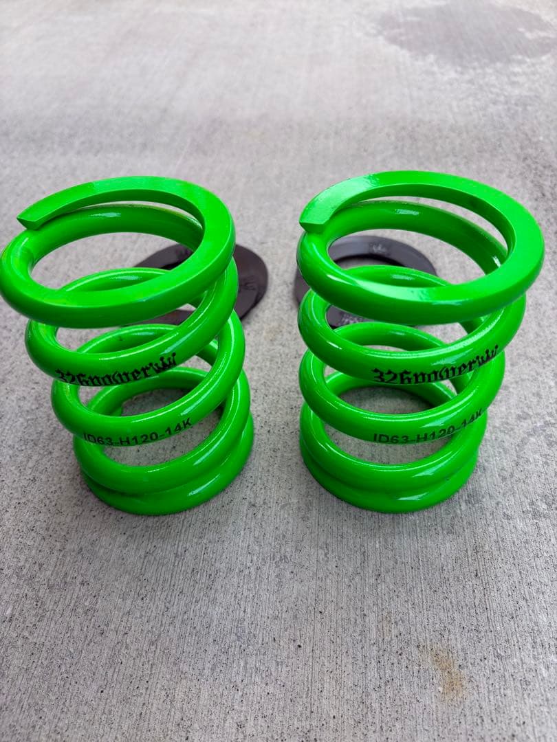 326power チャラバネID63 H120 14K グリーン