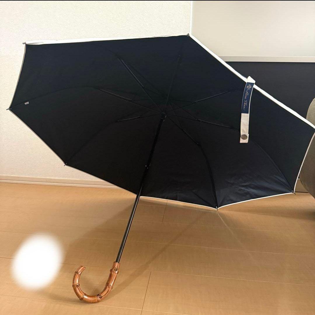 芦屋ロサブラン 完全遮光日傘 晴雨兼用 折りたたみ 持ち手 竹 かわいい お洒落