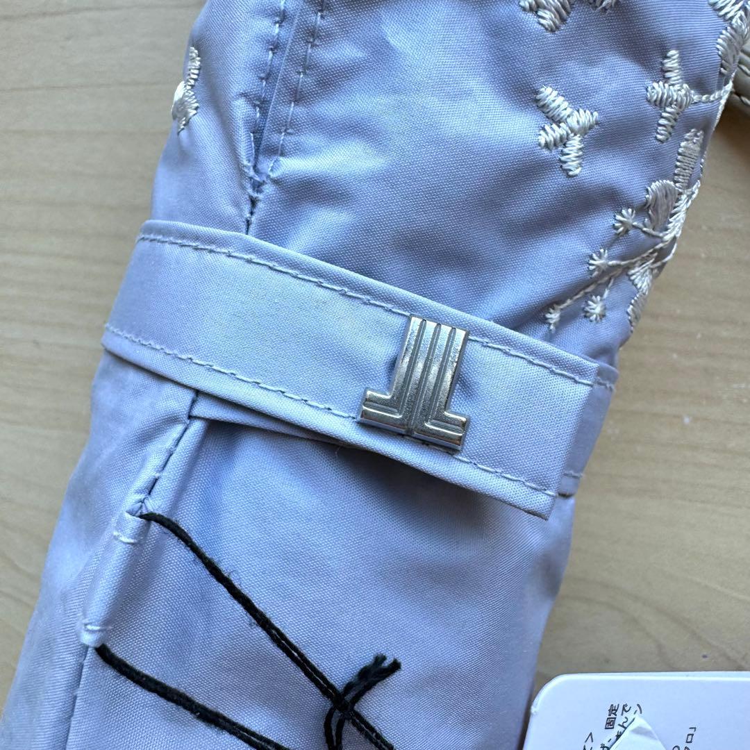 ★新品★ランバンコレクション　晴雨兼用折りたたみ　日傘　１級遮光　軽量　刺繍