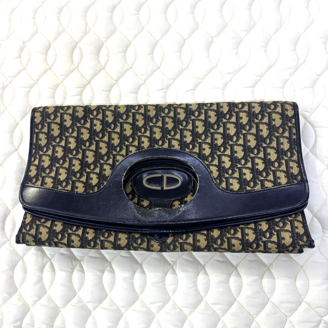 Christian Dior トロッター CD金具 ハンドバッグ