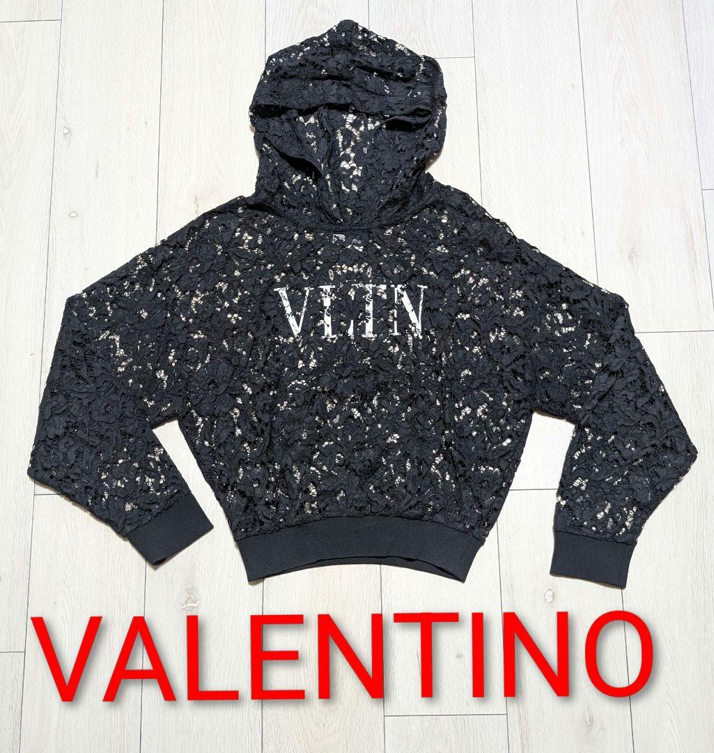 VALENTINO　ヴァレンティノ　レース　パーカー　サイズM　美品