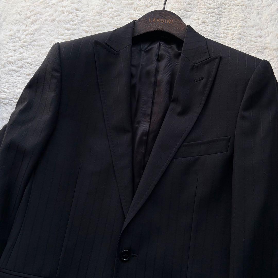 【美品】ドルチェ&ガッバーナ スーツ タキシード 1B ストライプ ブラック M