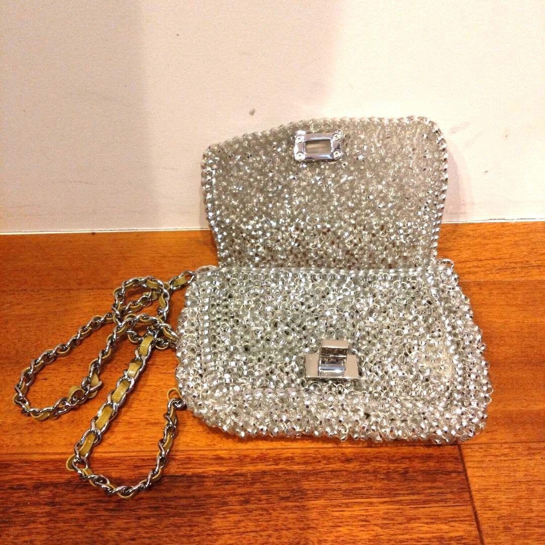 アンテプリマ　ルチェット　シルバー 　パーティーバッグ