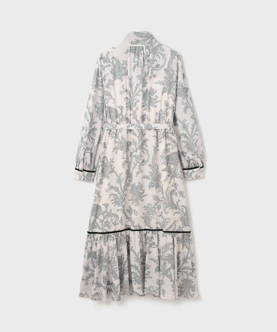 グレースコンチネンタル/サラサプリントリボン付ワンピース定価4.2万円