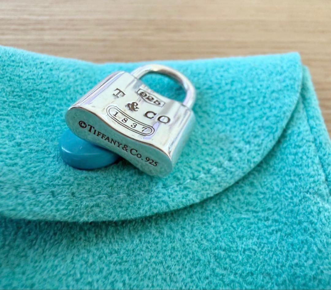 【美品】Tiffany ティファニー　183パドロック　南京錠 ペンダントトップ