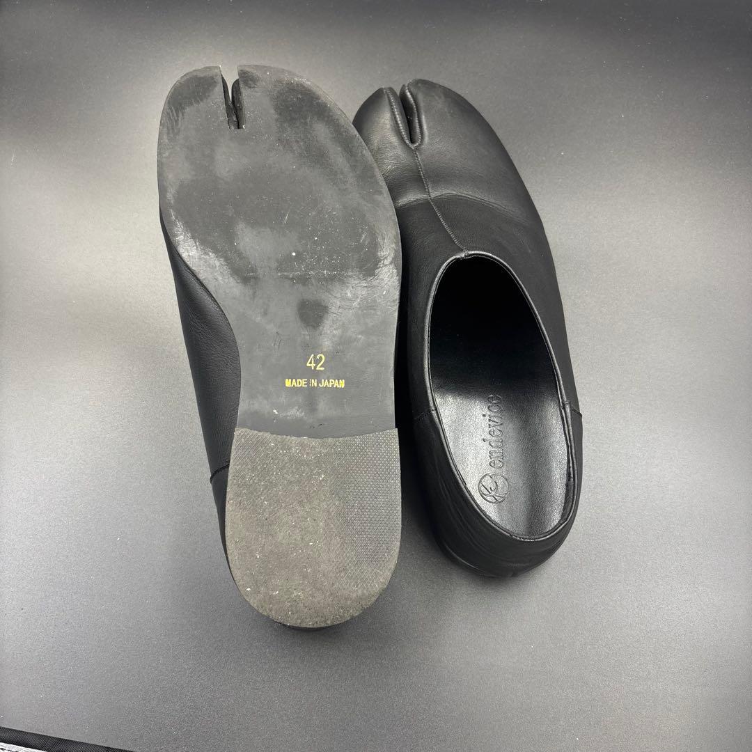 美品★endevice エンデヴァイス 足袋 タビ ドレスシューズ