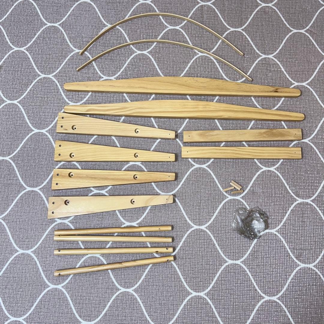 クーファンスタンド＋カゴ＋布団（２個）　PUPPAPUPO