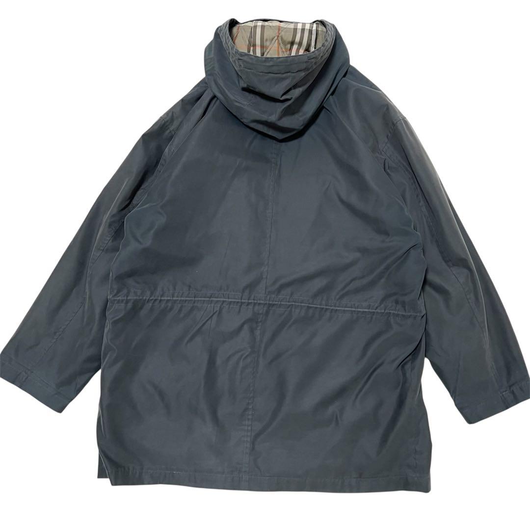 BURBERRY✨️4way　ノバチェック　中綿ライナー　フード　モッズコート　Ｌ
