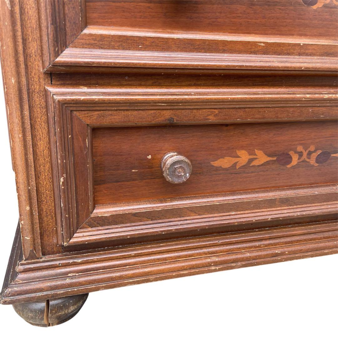 ◯イタリア ライティング ビューロー 机 木製 アンティーク デスク