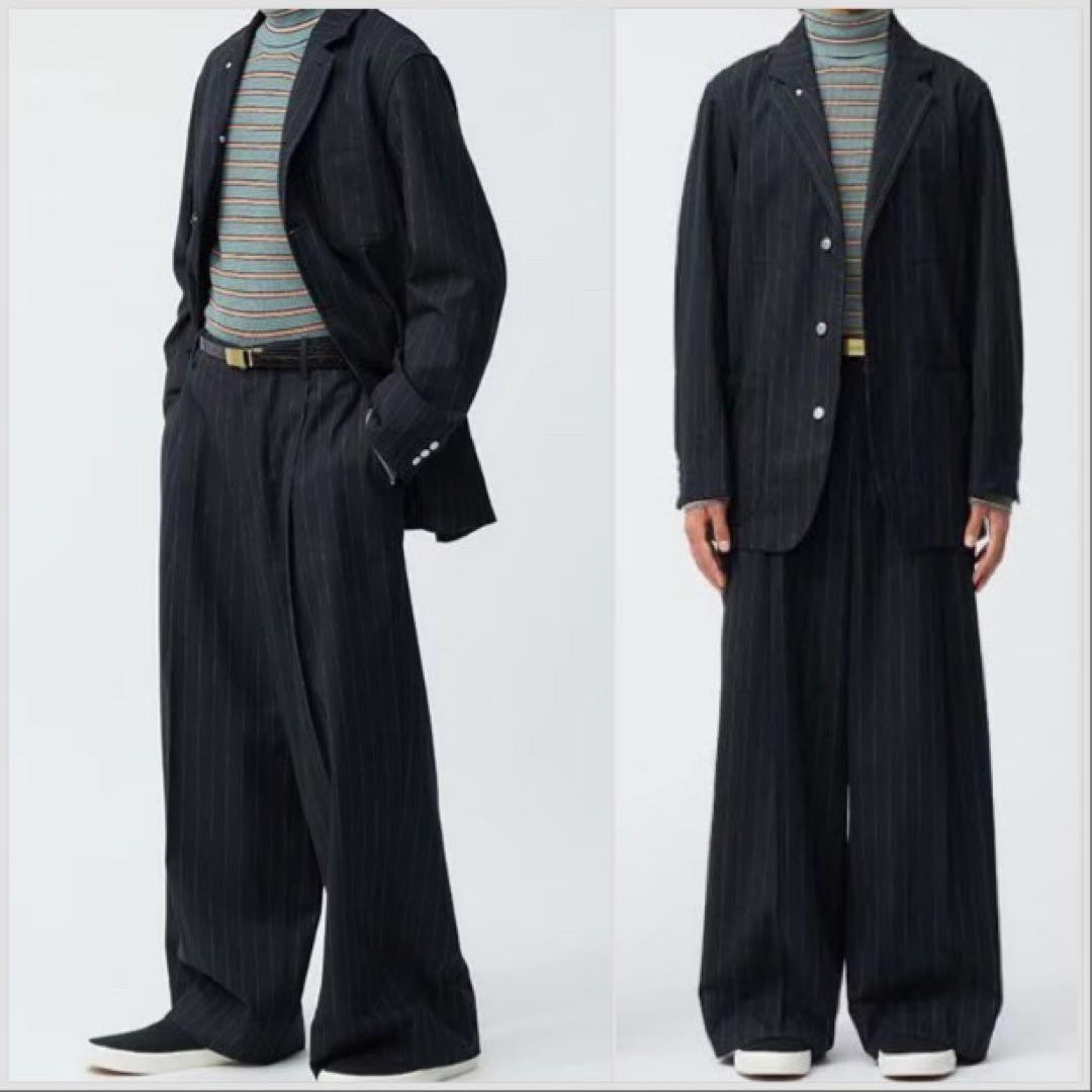 ビューティフルピープルGUセットアップテーラードジャケットワイドスラックスパンツ