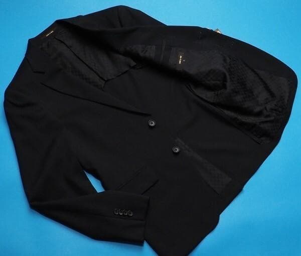COMME CA MEN ウールトロピカルジャケットXXL黒(未使用）春～夏用