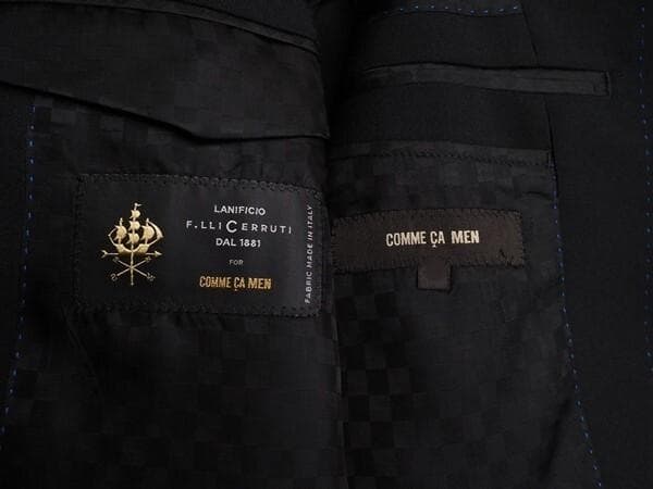 COMME CA MEN ウールトロピカルジャケットXXL黒(未使用）春～夏用