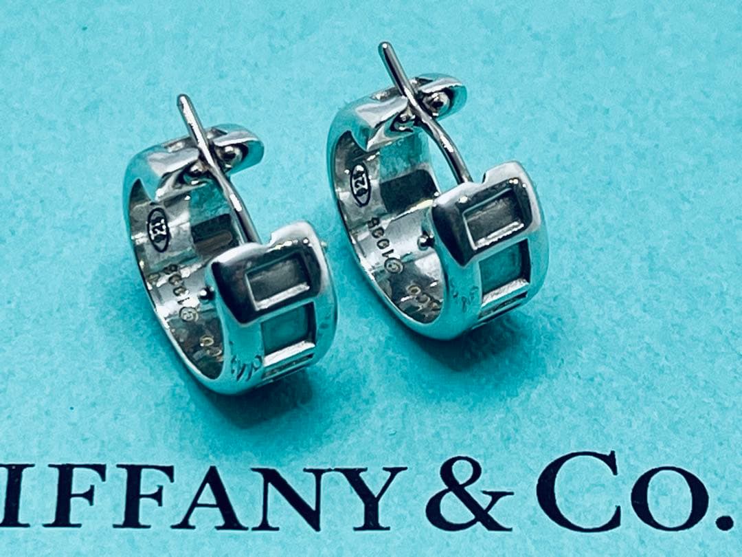 h892 オールド　ティファニー　1995 アトラス　フープ　ピアス　925