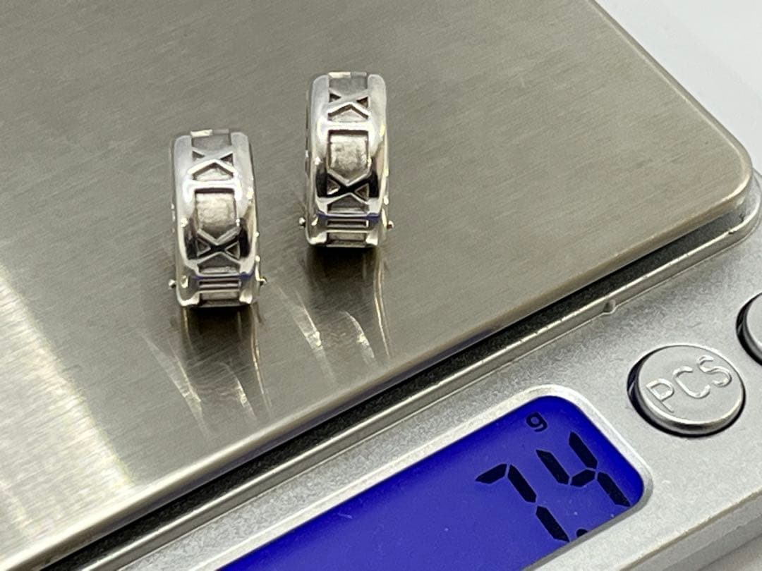 h892 オールド　ティファニー　1995 アトラス　フープ　ピアス　925