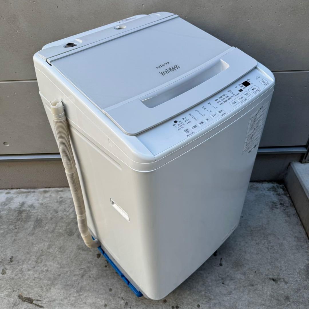 98⭐️2023年製美品★日立　洗濯機　8KG インバーター　一人暮らし