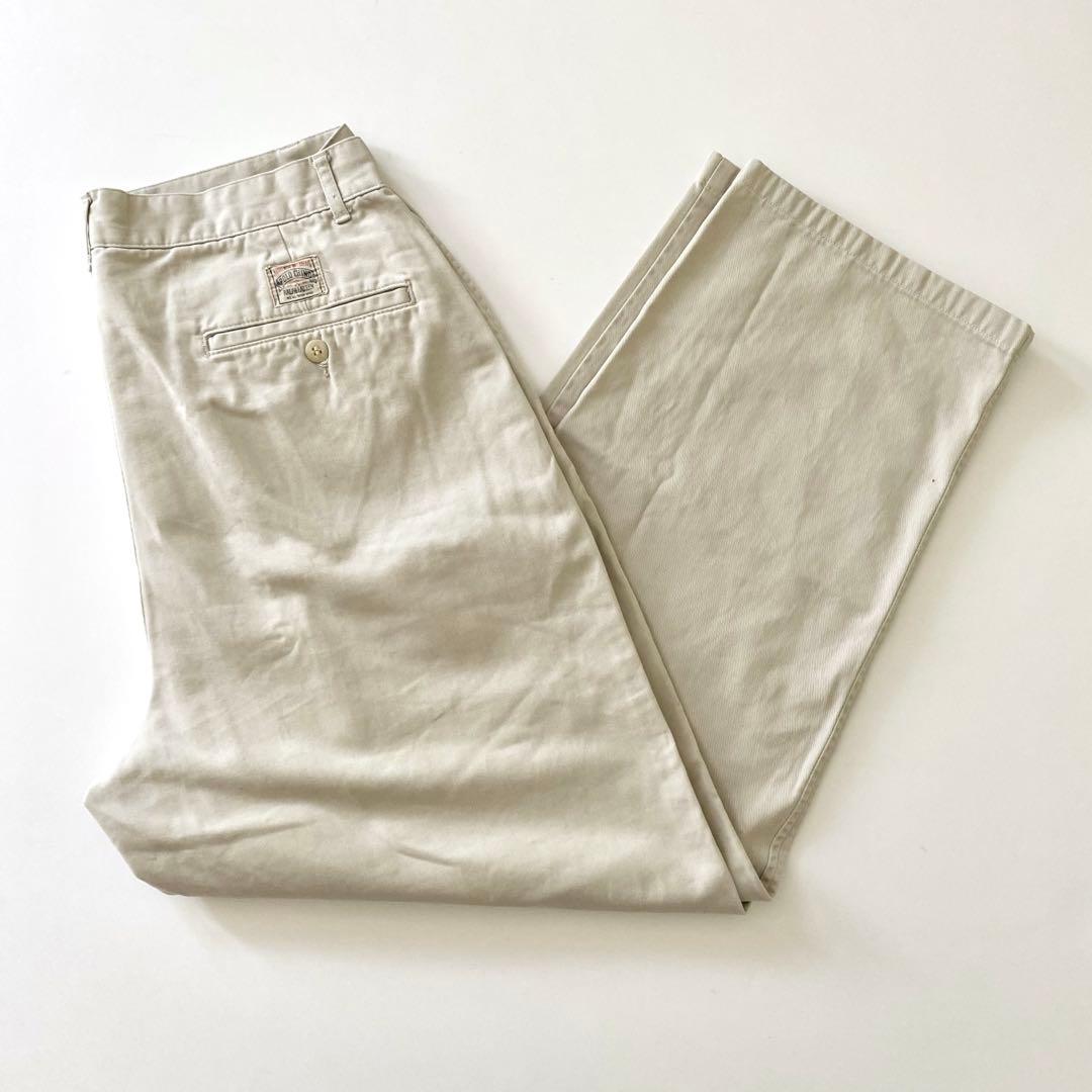 90s ポロラルフローレン ポロチノ 初期型 アンドリュー ツータック ベージュ