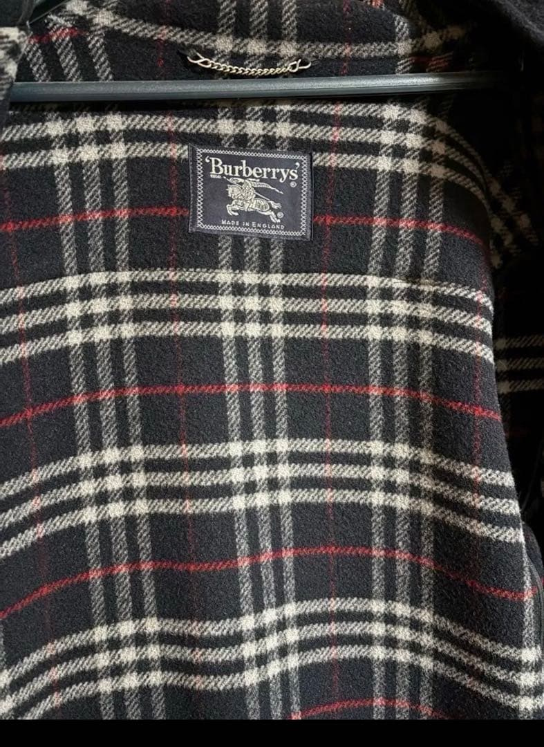 Burberrys ネイビー ウールダッフルコート 英国製