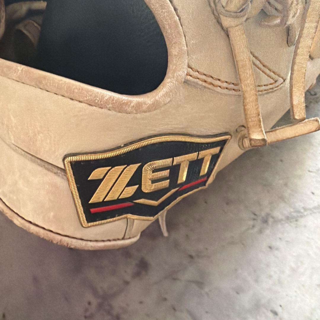 ZETT 軟式グローブ 右投げ用 ベージュ